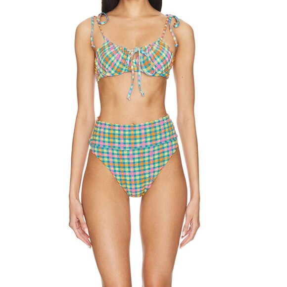 Beach Riot Sunny Side Gingham Highway Bottom - Picture 3 of 10